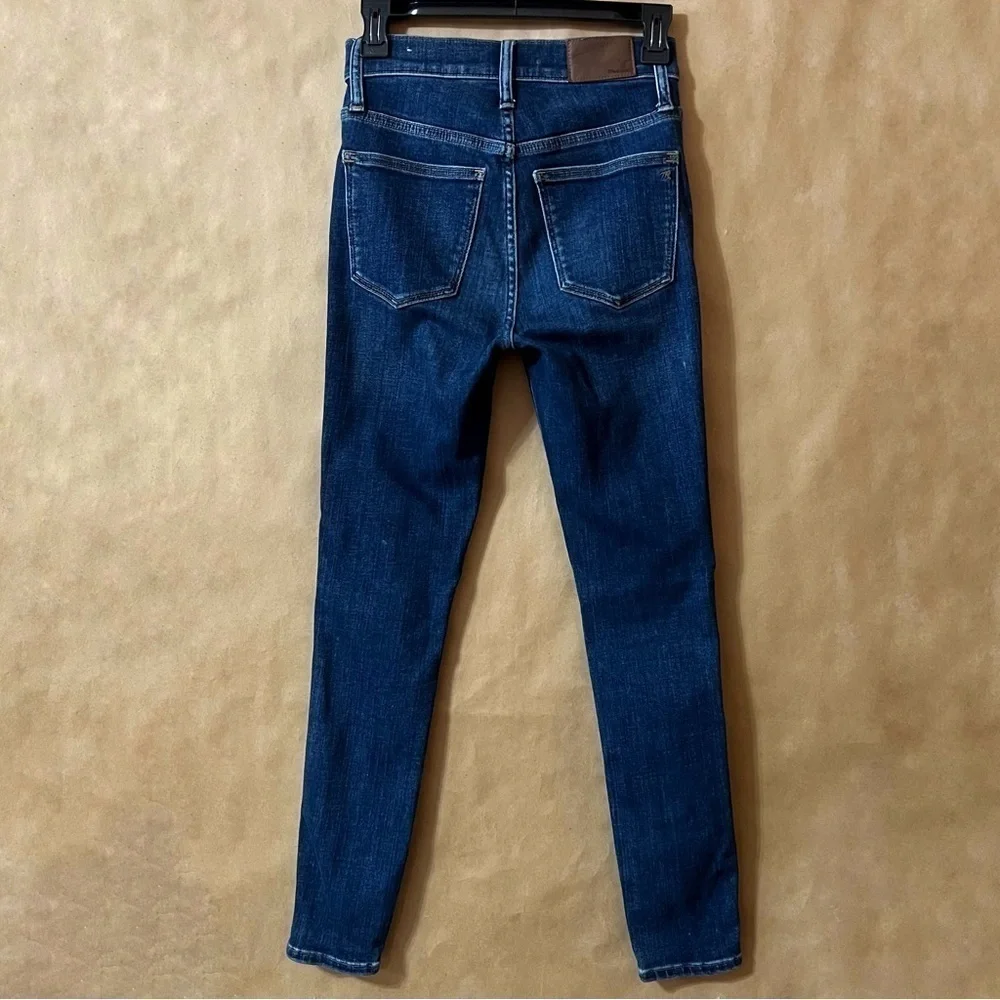 Madewell 10" High-Rise Skinny Jeans Cordell Wash Heatrich Denim Edition Size 24 - Picture 7 of 14